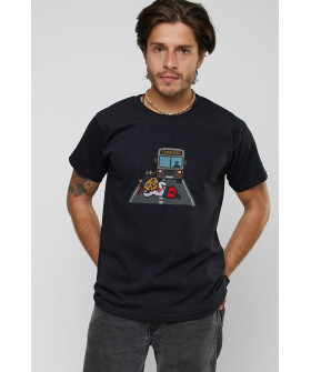 Men's black T-shirt "I'll lie down, but it won't enter Ukraine"