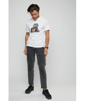 Men's black T-shirt "I'll lie down, but it won't enter Ukraine"