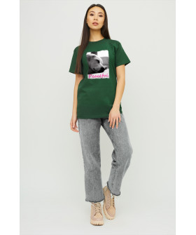 Boyfriend T-shirt / air print /