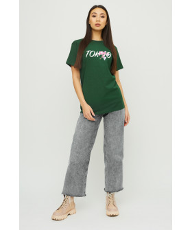 Футболка Бойфренд / воздушный принт /