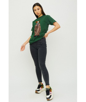 Boyfriend T-shirt / air print /