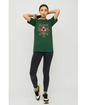 Футболка Бойфренд / воздушный принт /