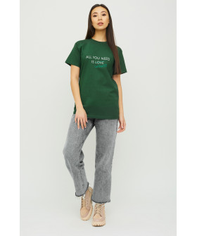 Boyfriend T-shirt / air print /