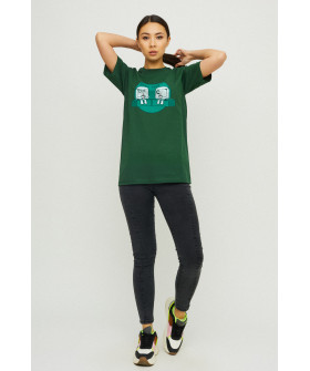 Boyfriend T-shirt / air print /