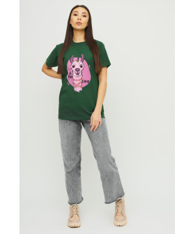 Футболка Бойфренд / воздушный принт /