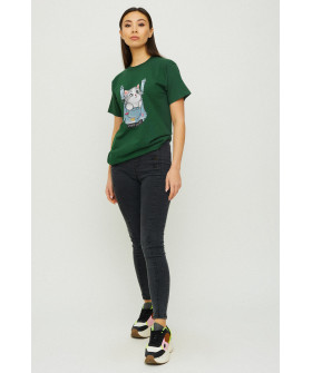 Boyfriend T-shirt / air print /