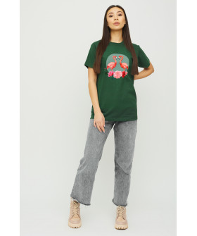 Футболка Бойфренд / воздушный принт /