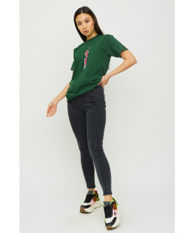 Boyfriend T-shirt / air print /