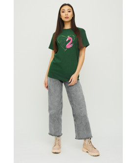 Boyfriend T-shirt / air print /