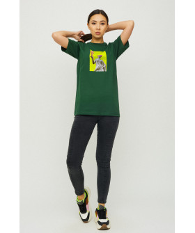 Футболка Бойфренд / воздушный принт /