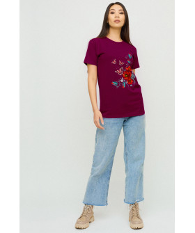 Boyfriend T-shirt / air print /