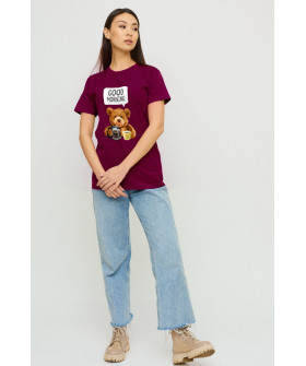 Футболка Бойфренд / воздушный принт /