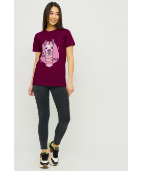 Футболка Бойфренд / воздушный принт /