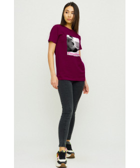 Футболка Бойфренд / воздушный принт /