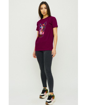 Boyfriend T-shirt / air print /