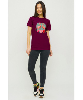 Boyfriend T-shirt / air print /