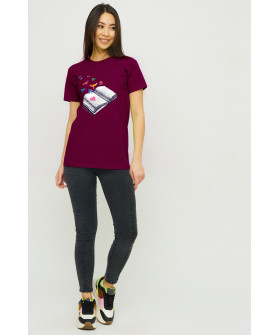 Boyfriend T-shirt / air print /