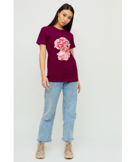 Футболка Бойфренд / воздушный принт /