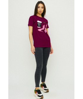 Boyfriend T-shirt / air print /