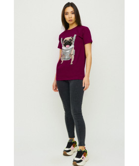 Футболка Бойфренд / воздушный принт /