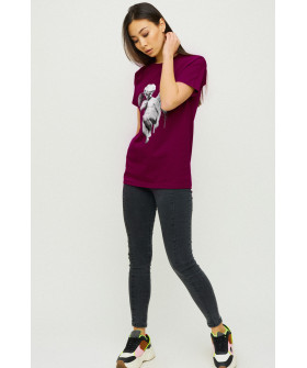 Футболка Бойфренд / воздушный принт /