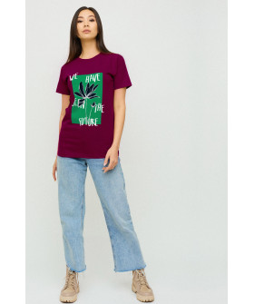 Boyfriend T-shirt / air print /