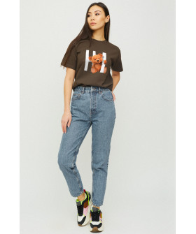 Boyfriend T-shirt / breathable print /