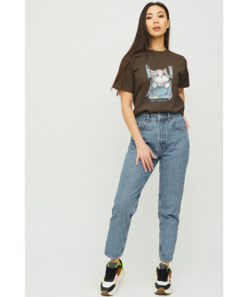 Boyfriend T-shirt / breathable print /