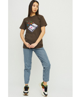 Футболка Boyfriend / дышащий принт /