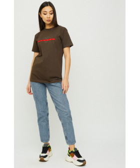 Boyfriend T-shirt / breathable print /