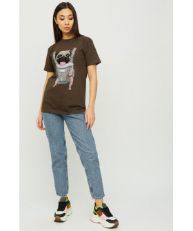 Футболка Boyfriend / дышащий принт /