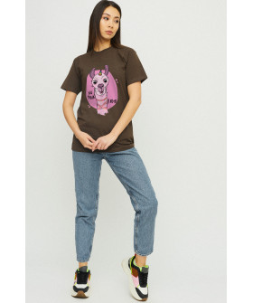 Футболка Boyfriend / дышащий принт /