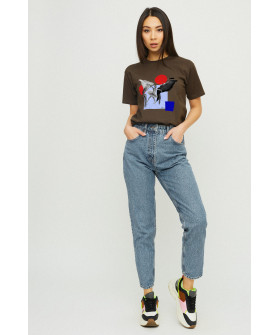 Футболка Boyfriend / дышащий принт /