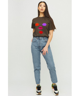 Футболка Boyfriend / дихаючий принт /