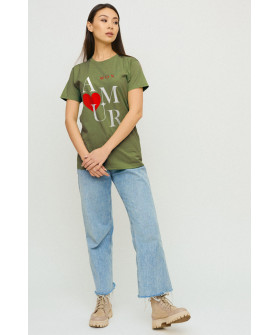 Футболка Boyfriend / дихаючий принт /