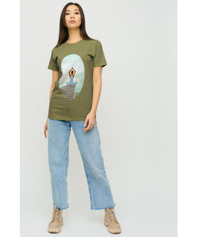 Футболка Boyfriend / дышащий принт /