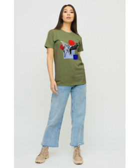 Футболка Boyfriend / дышащий принт /