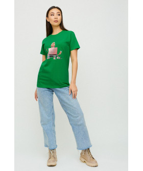 Футболка Boyfriend / дышащий принт /