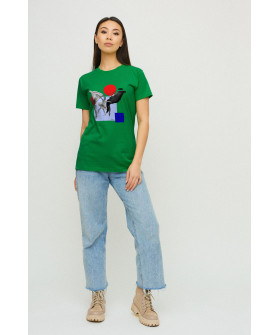 Футболка Boyfriend / дышащий принт /