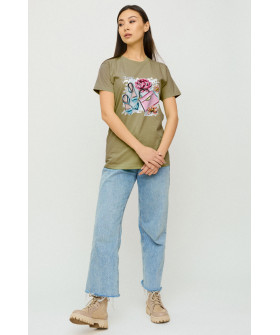 Футболка Boyfriend / дихаючий принт/