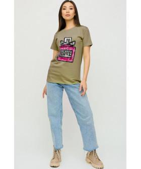 Футболка Boyfriend / дышащий принт/