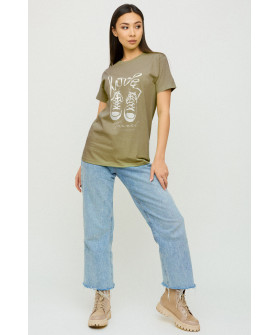 Футболка Boyfriend / дихаючий принт/