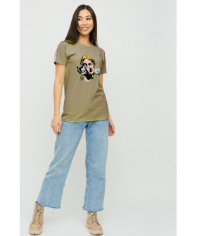 Футболка Boyfriend / дихаючий принт/