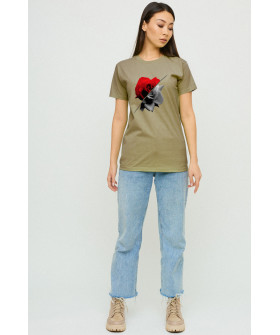 Boyfriend T-shirt / breathable print /