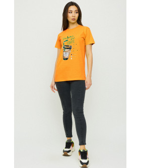 Boyfriend T-shirt / breathable print /