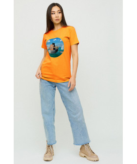 Футболка Boyfriend / дышащий принт /