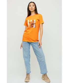 Boyfriend T-shirt / breathable print /