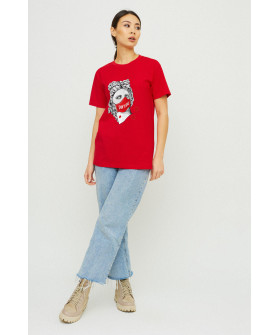 Boyfriend T-shirt / breathable print /