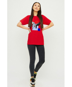 Футболка Boyfriend / дышащий принт /