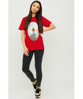 Футболка Boyfriend / дышащий принт /